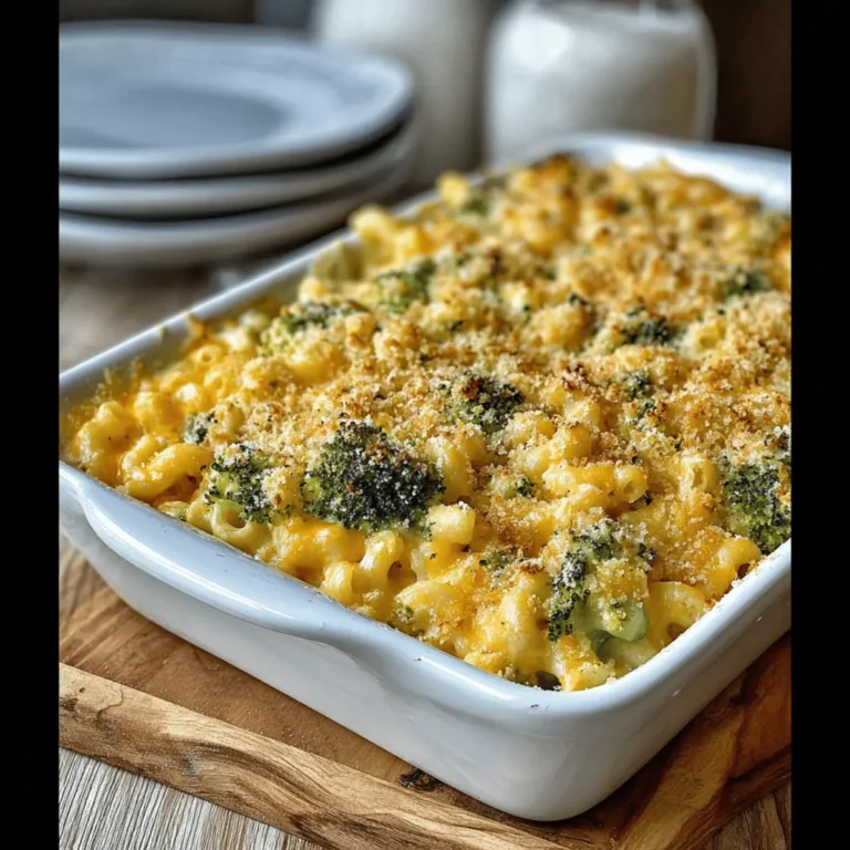 Baked Broccoli Macaroni and Cheese