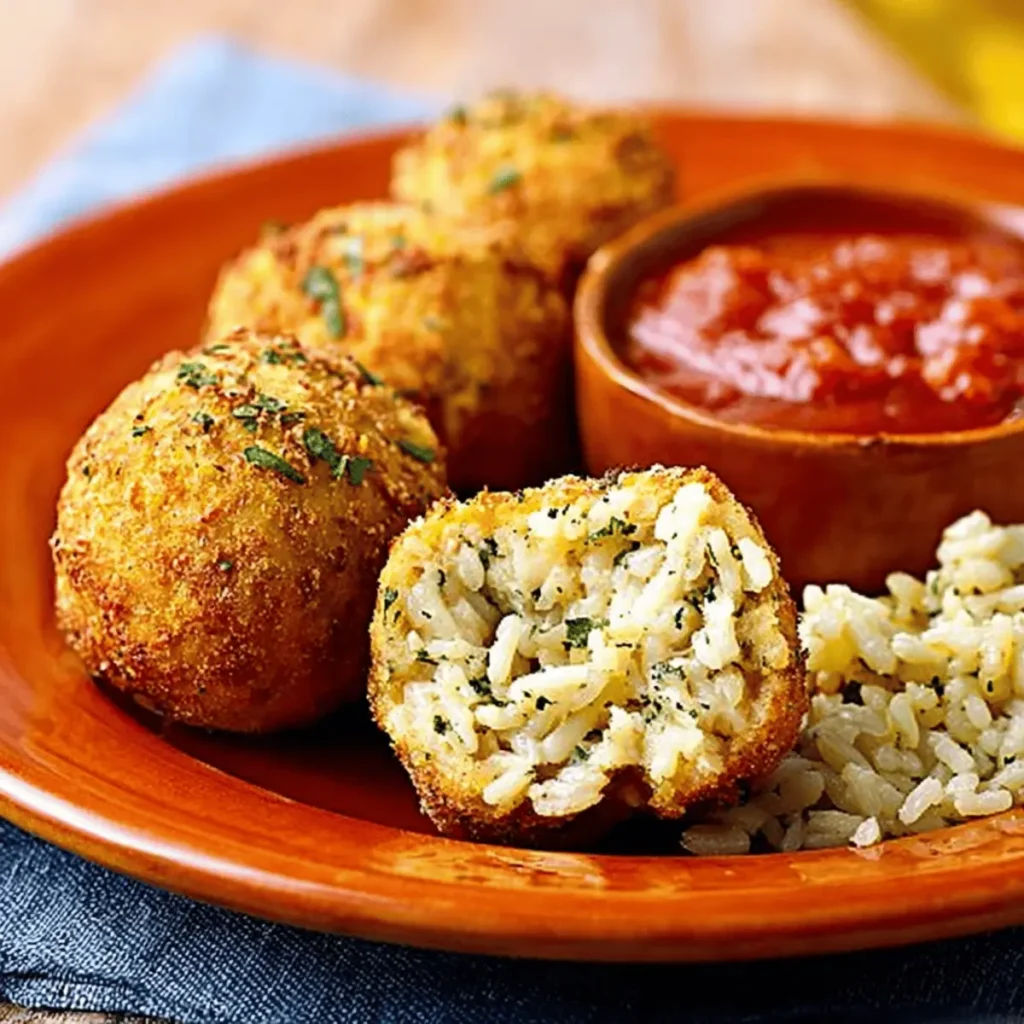 Baked Chickpea and Rice Balls