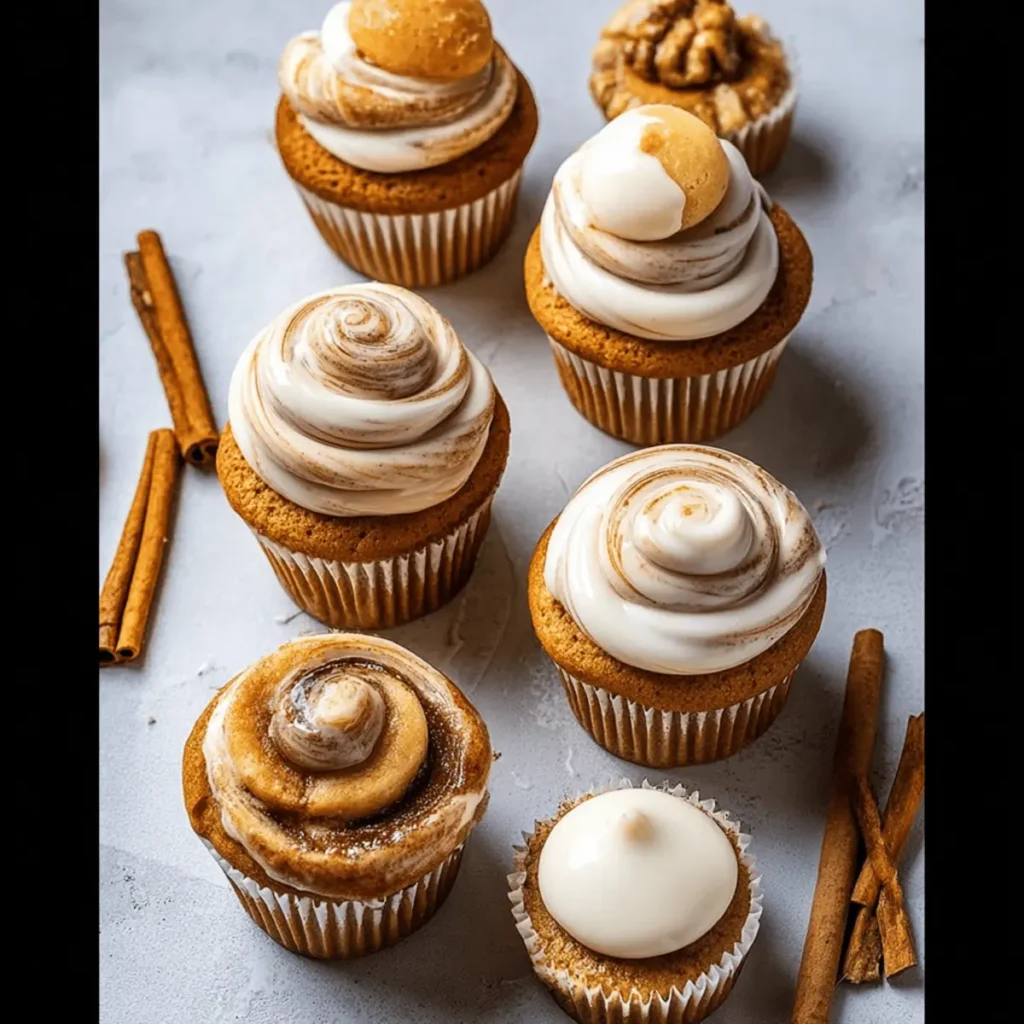 Cinnamon Roll Cupcakes