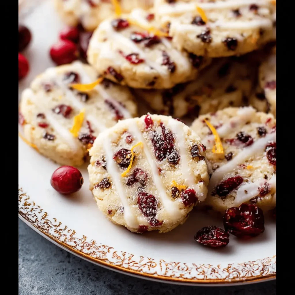 Cranberry Orange Icebox Cookies