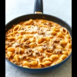 Creamy Beef and Shells