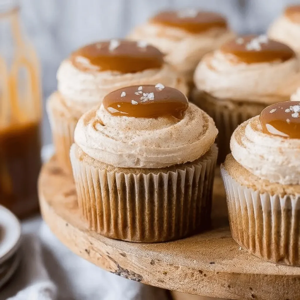 Salted Caramel Cinnamon Cupcakes