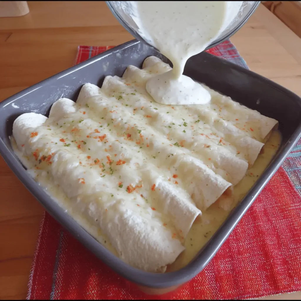 White Chicken Enchiladas