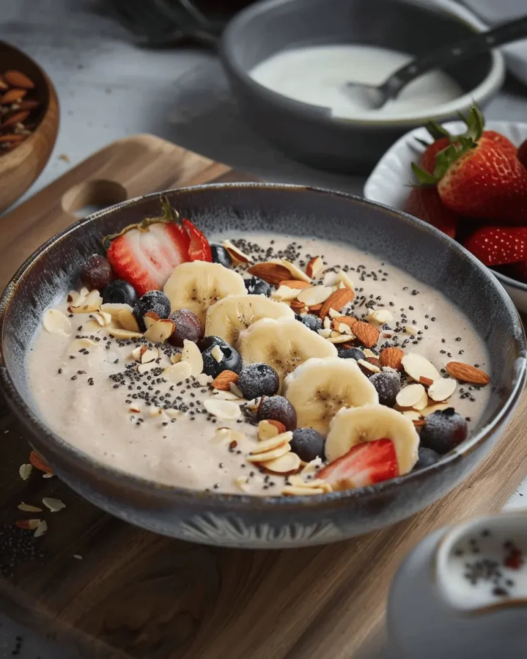 Almond Banana Smoothie Bowl