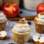 Apple Cider Cupcakes with Spiced Buttercream Frosting