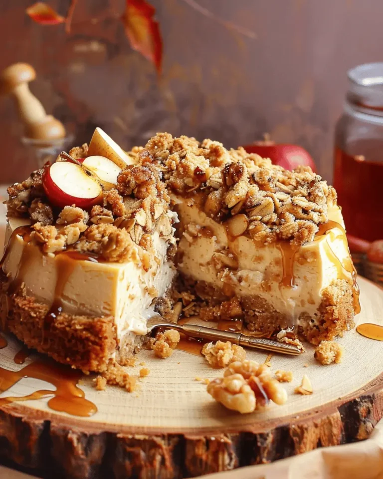Apple Crumble Cheesecake