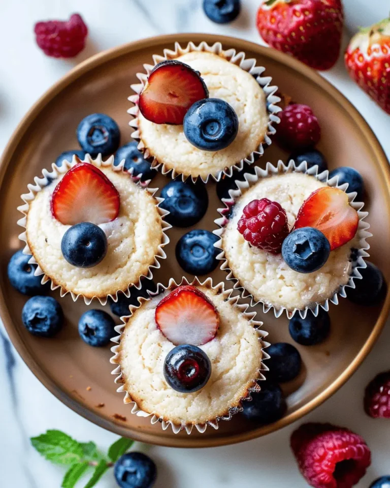 Blueberry Vanilla Cheesecake Cupcakes