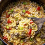 Cheeseburger Orzo Delight