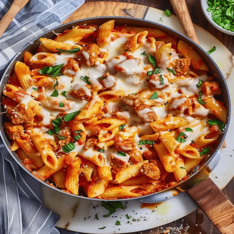 Cheesy Chicken Sausage Pasta