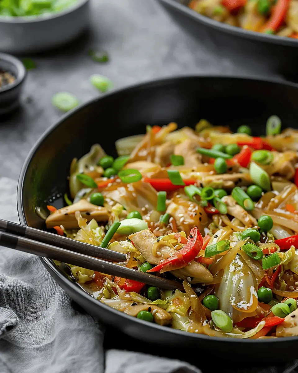 Chicken Cabbage Stir Fry: Easy Healthy One-Pan Dinner Delight