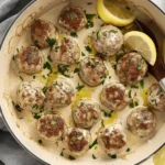 Chicken Meatballs in Cream Sauce