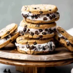 Chocolate Chip Cookie Ice Cream Sandwiches