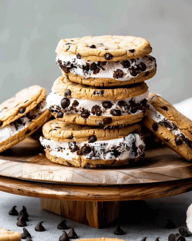 Chocolate Chip Cookie Ice Cream Sandwiches