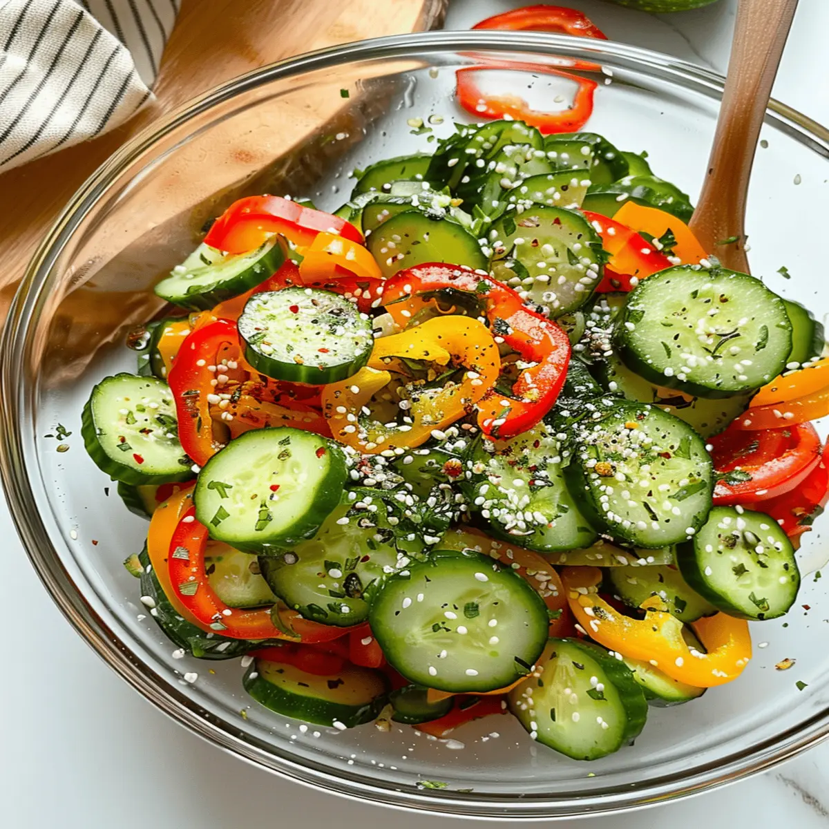 Cucumber and Sweet Pepper Salad: Fresh, Crisp, and Irresistible