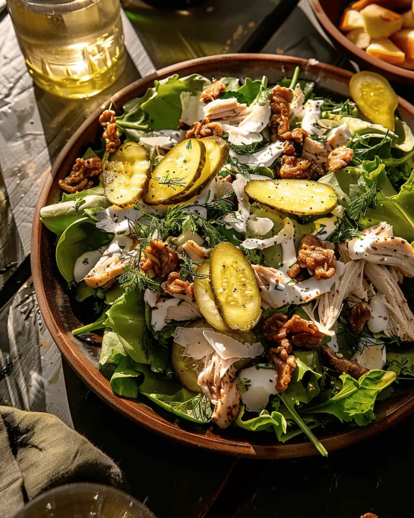 Dill Pickle Salt and Vinegar Chicken Salad