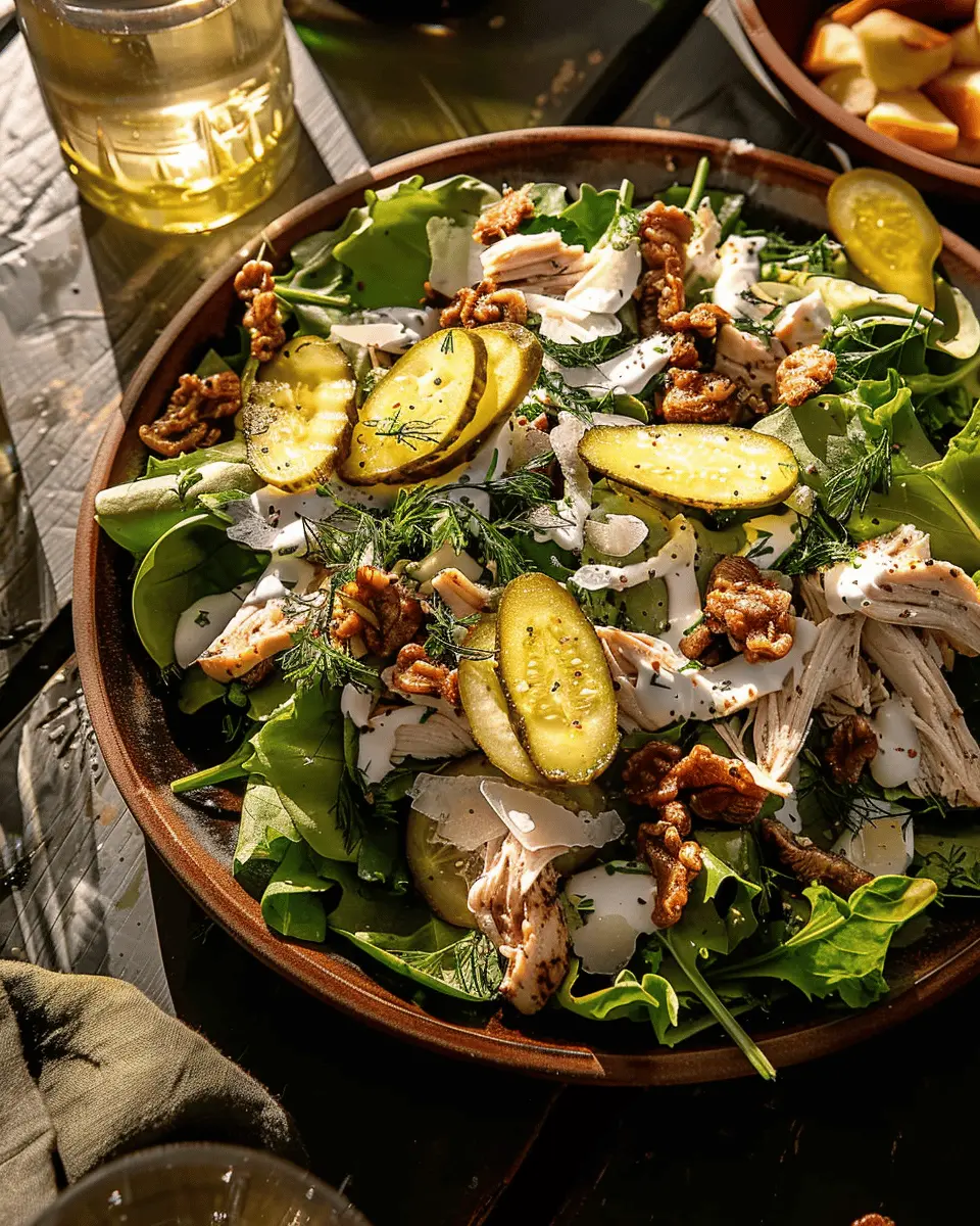 Dill Pickle Salt and Vinegar Chicken Salad: Easy & Flavorful Delight