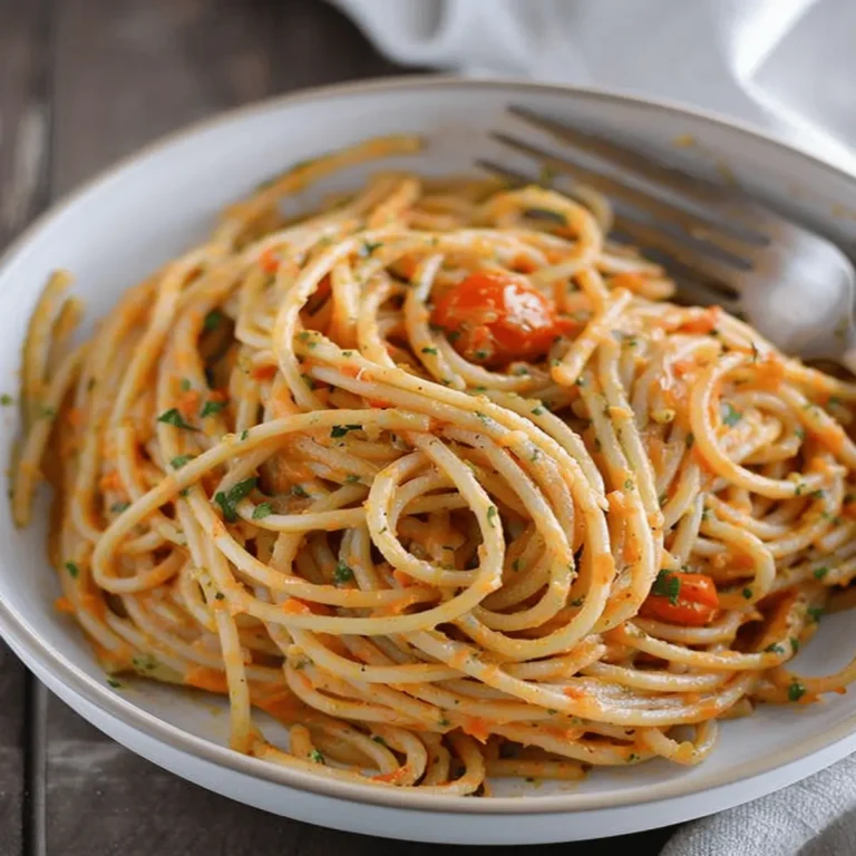 Easy 20-Minute Pesto Pasta with Cherry Tomatoes
