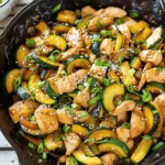 Easy Weeknight Chicken and Zucchini Stir-Fry with Savory Garlic Sauce