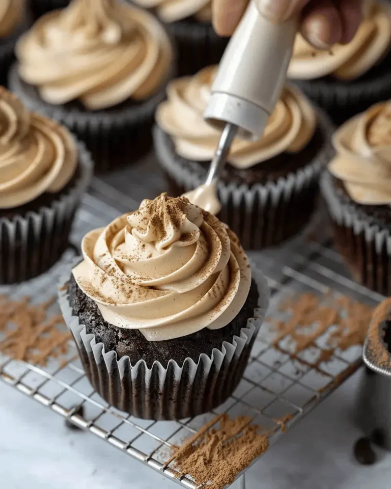 Espresso Brownie Cupcakes with Coffee Buttercream