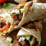 Greek Chicken Gyros With Tzatziki