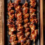 Grilled Chicken Skewers with Coconut Glaze – Juicy, Smoky & Flavorful