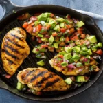 Grilled Chicken with Avocado Salsa