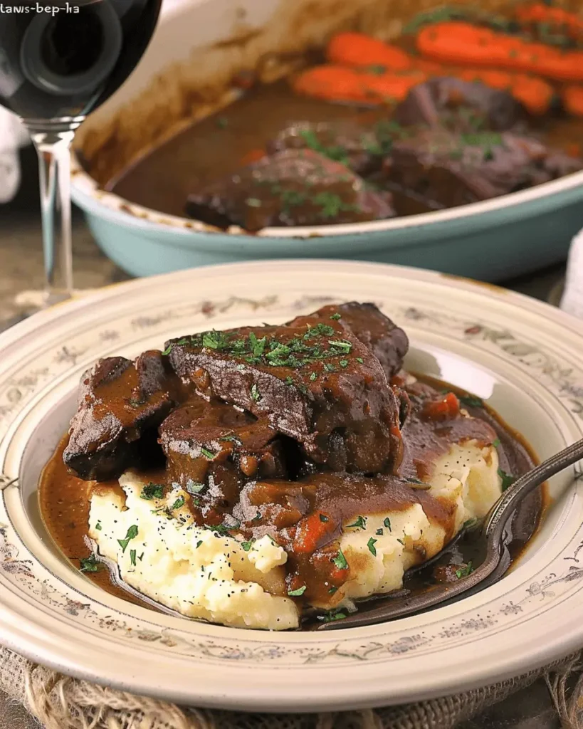 Italian Pot Roast with Gorgonzola Polenta