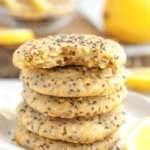 Lemon Chia Seed Protein Cookies