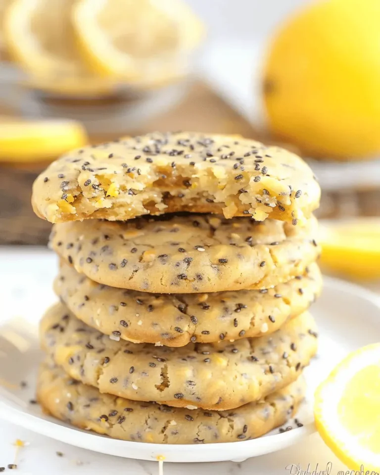 Lemon Chia Seed Protein Cookies