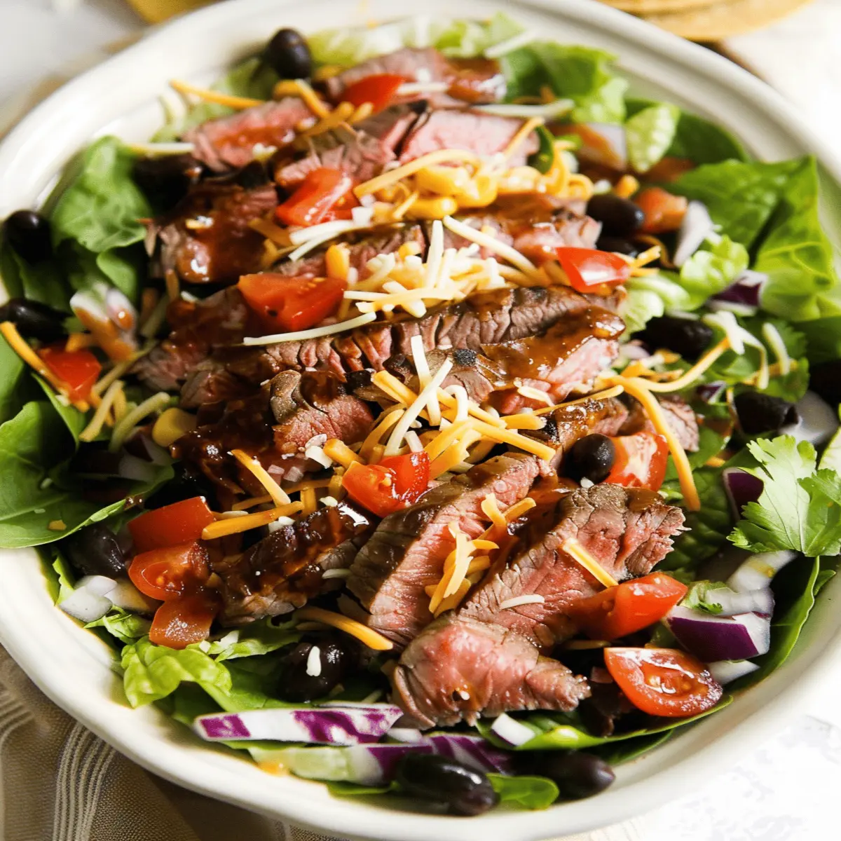 Marinated Steak Taco Salad: Irresistibly Flavorful Delight