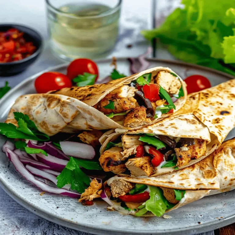 Mediterranean Chicken Wraps