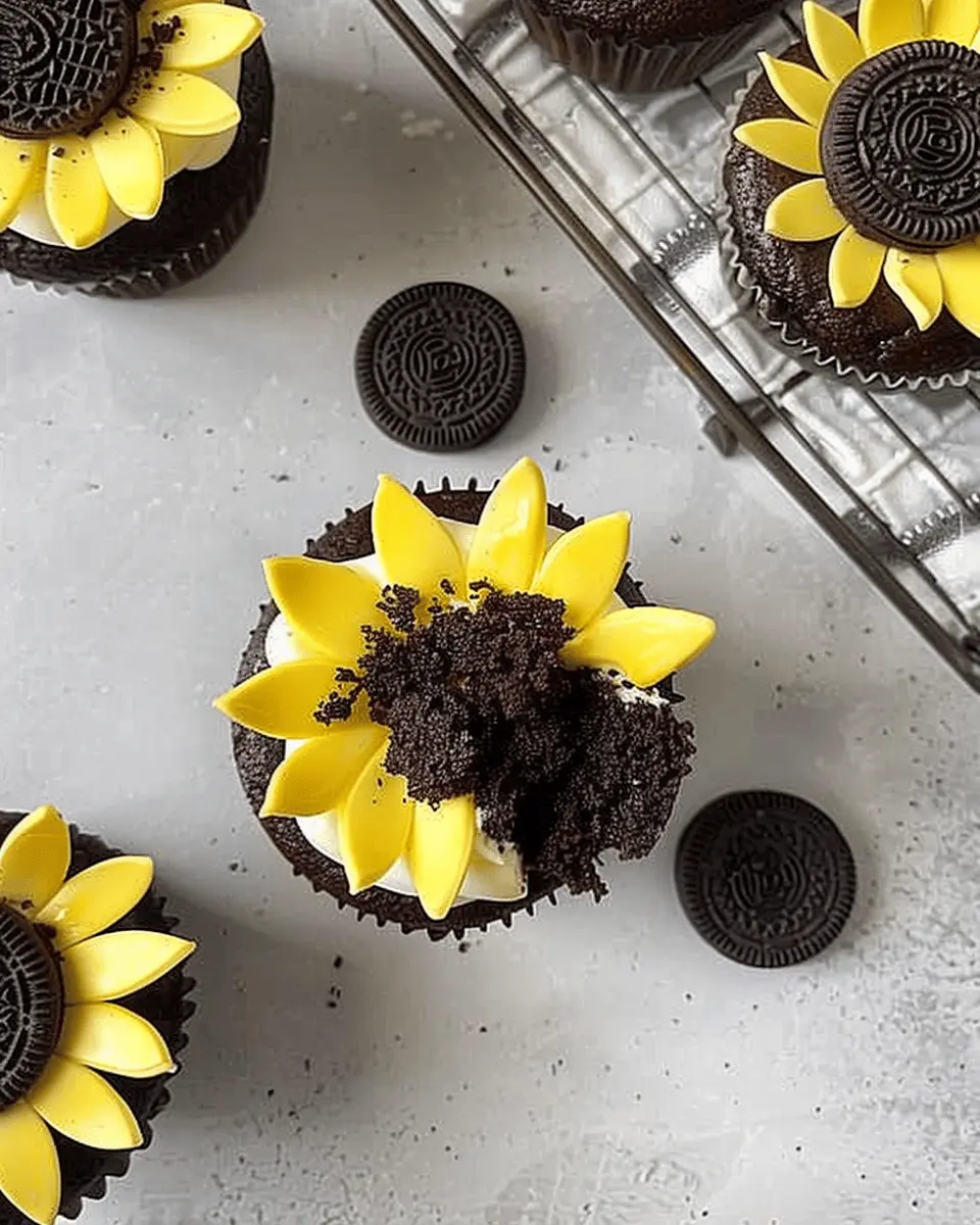 Oreo Sunflower Cupcakes: Easy Indulgence for Any Occasion