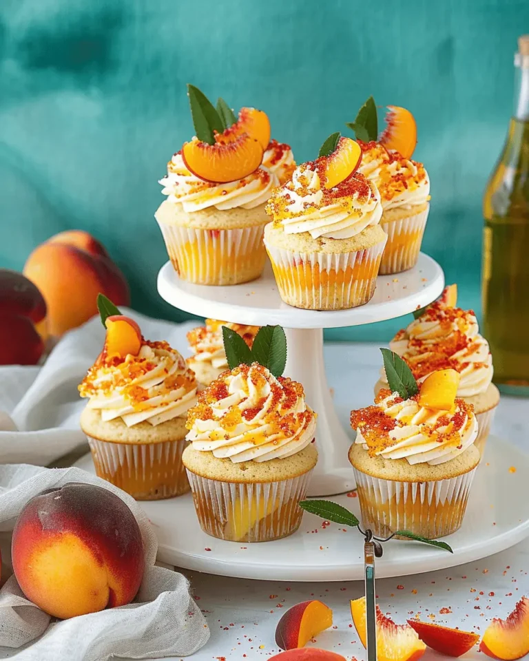 Peach Bellini Cupcakes