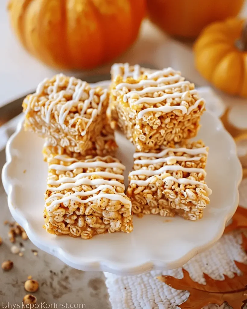 Pumpkin Spice Rice Krispie Treats
