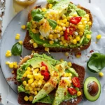 Quick Avocado and Corn Toast