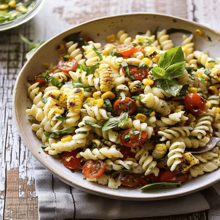 Roasted Corn and Tomato Pasta Salad