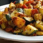 Roasted Zucchini & Potato Casserole – Hearty Herb-Roasted Veggie Bake