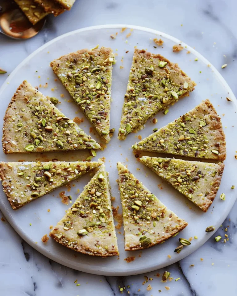 Salted Pistachio Shortbread