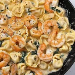 Shrimp Tortellini with Garlic Sauce