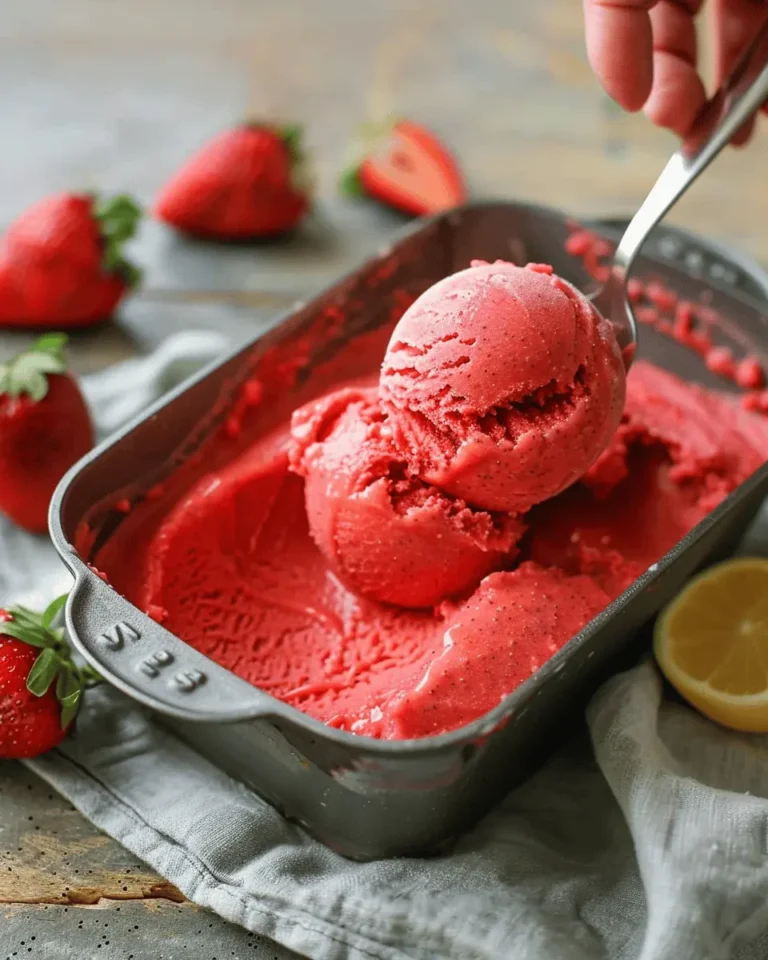 Strawberry Sorbet