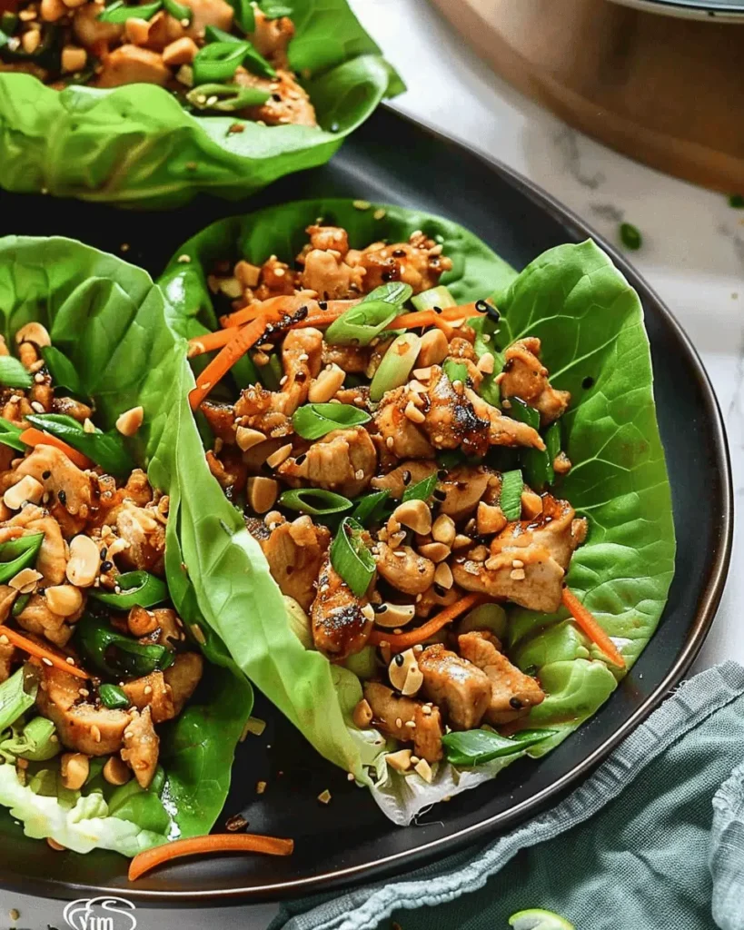Thai Chicken Lettuce Wraps