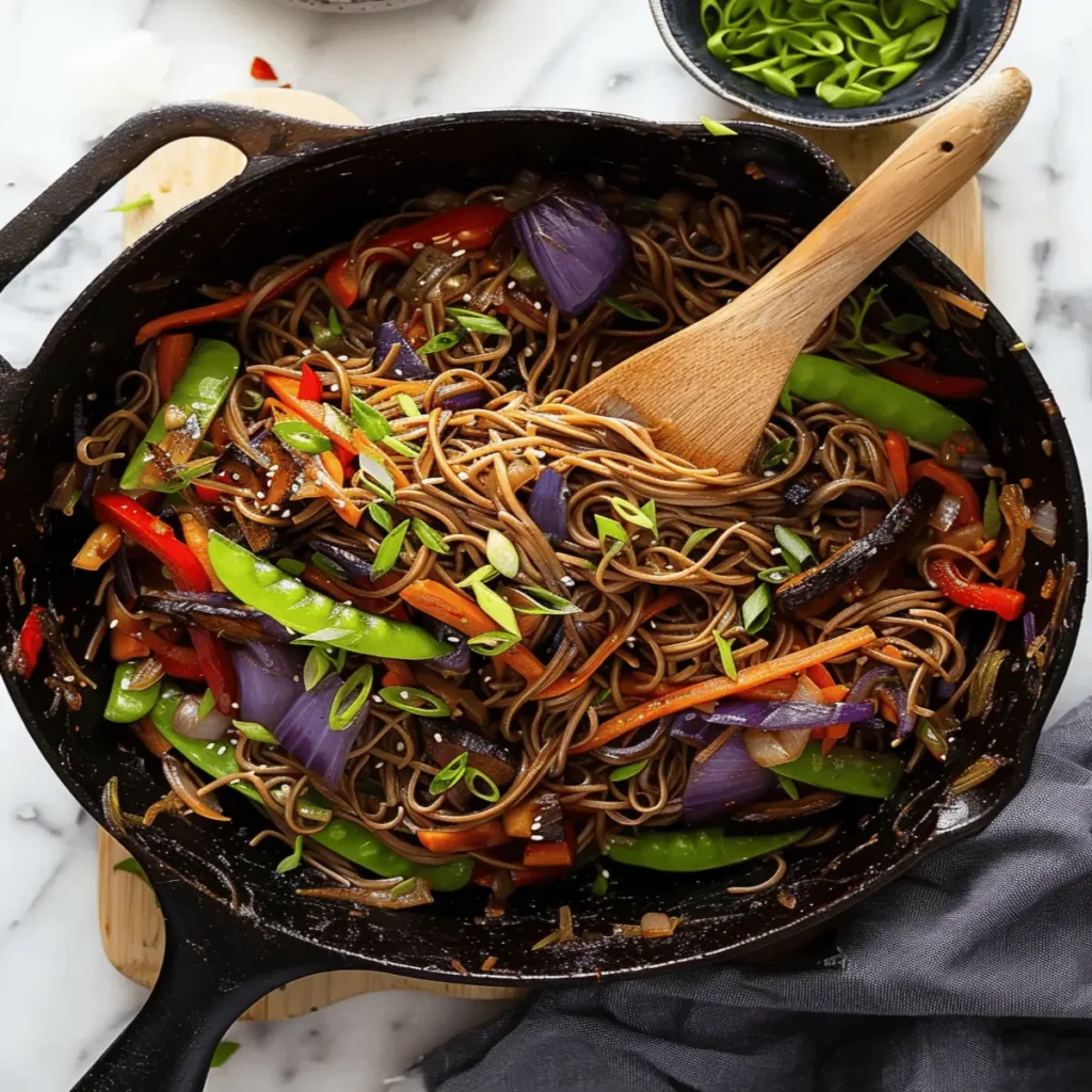 Veggie Teriyaki Stir-Fry with Noodles