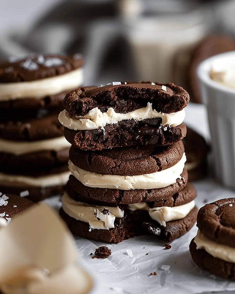 Brownie cookie dough sandwich cookies: The best indulgent treat