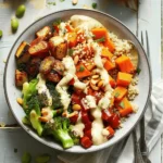Harvest Quinoa Bowl with Creamy Tahini Dressing