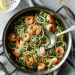 Lemon Garlic Shrimp Zucchini Noodle