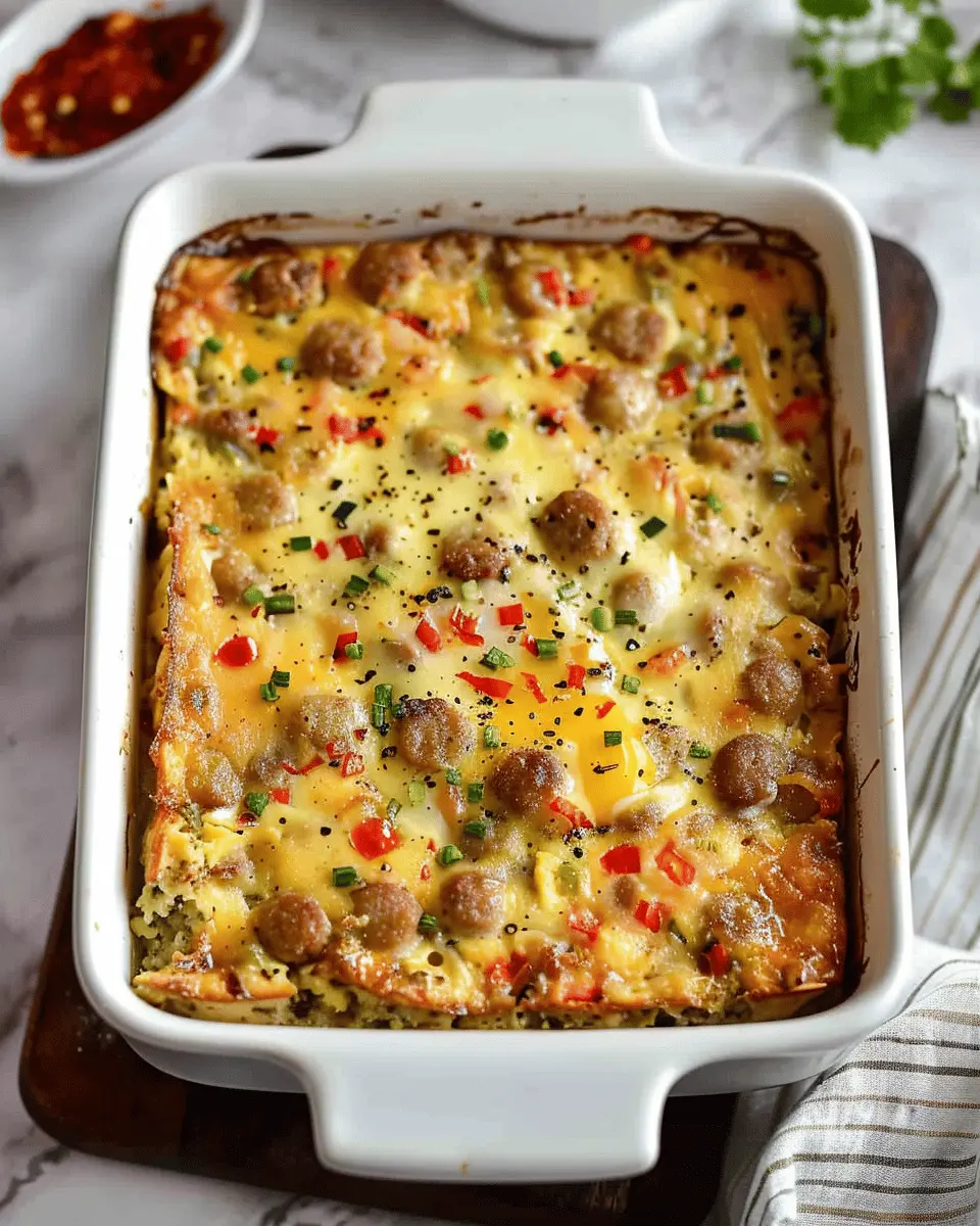 Cheese Sausage Egg Bake: A Deliciously Easy Breakfast Treat
