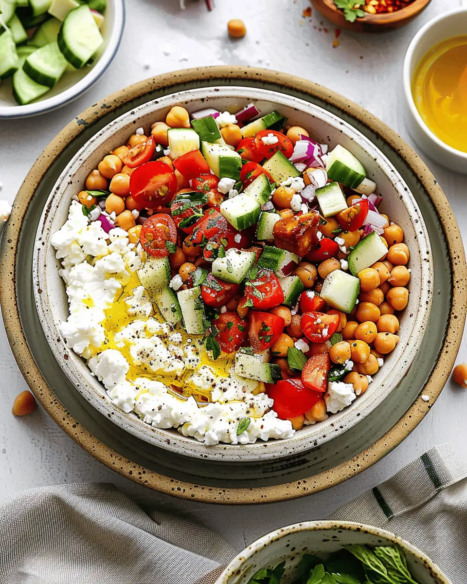 Cottage Cheese Chickpea Salad Bowl: A Refreshing Delight for Everyone