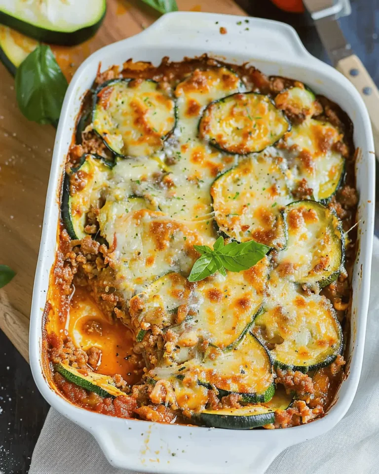 Zucchini Ground Beef Casserole