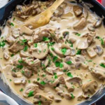 Creamy Beef Stroganoff