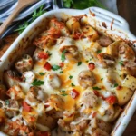 Halal Sausage and Potato Bake with Ranch and Cheese